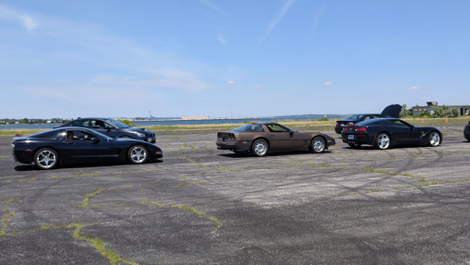 A trio of corvettes.